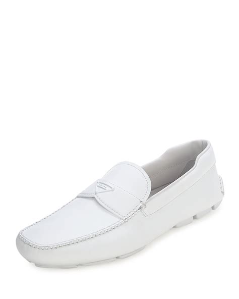 prada loafers white|Prada loafers women white.